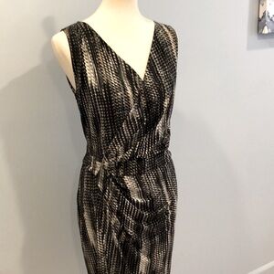T Tahari faux wrap dress
